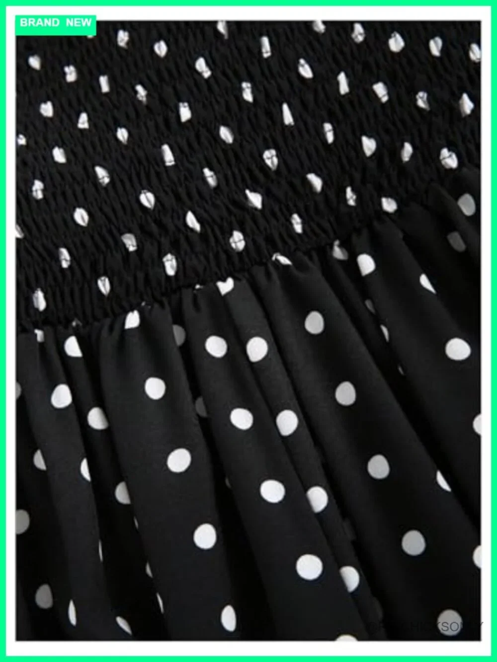 Vintage Polka Dot Backless Midi Dress Sleeveless Flared Halter
